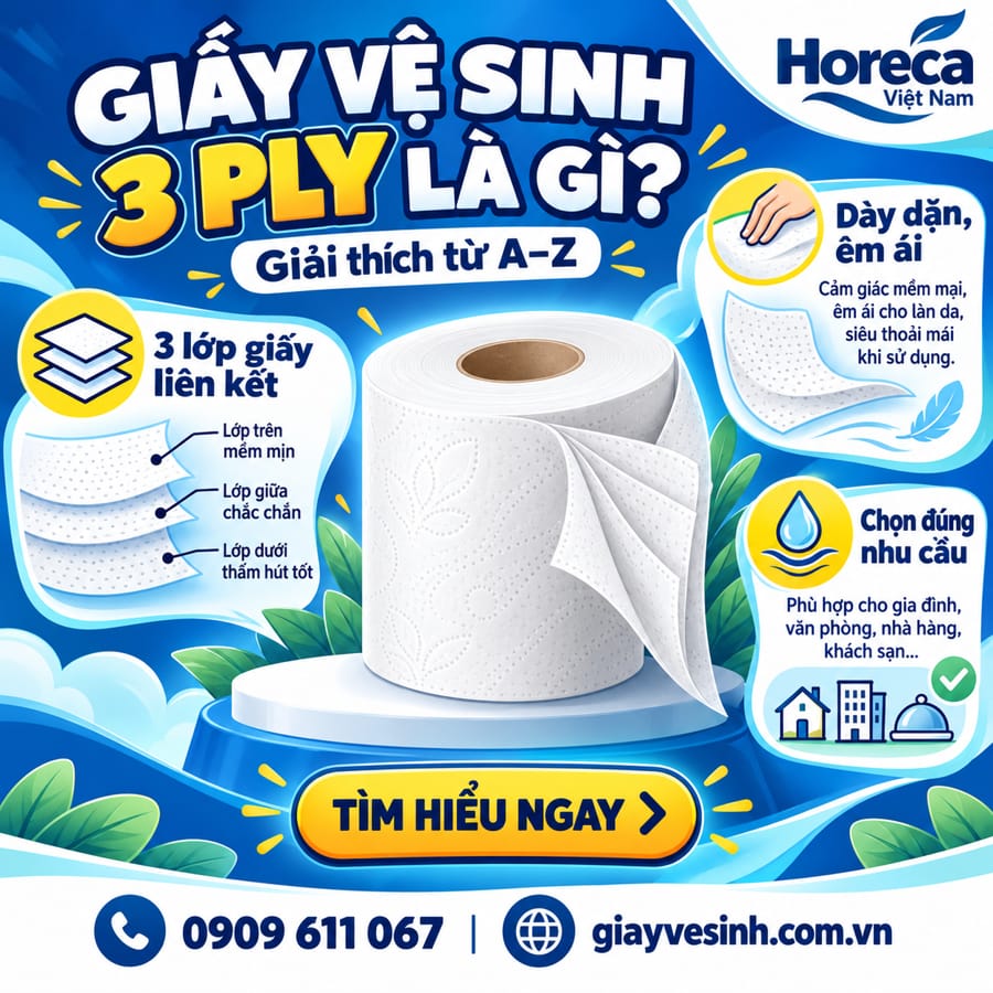 Tìm hiểu giấy vệ sinh 3 ply là gì?