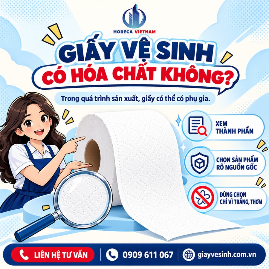Tìm hiểu giấy vệ sinh có hóa chất không?