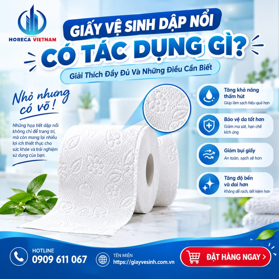 Tìm hiểu giấy vệ sinh dập nổi có tác dụng gì?