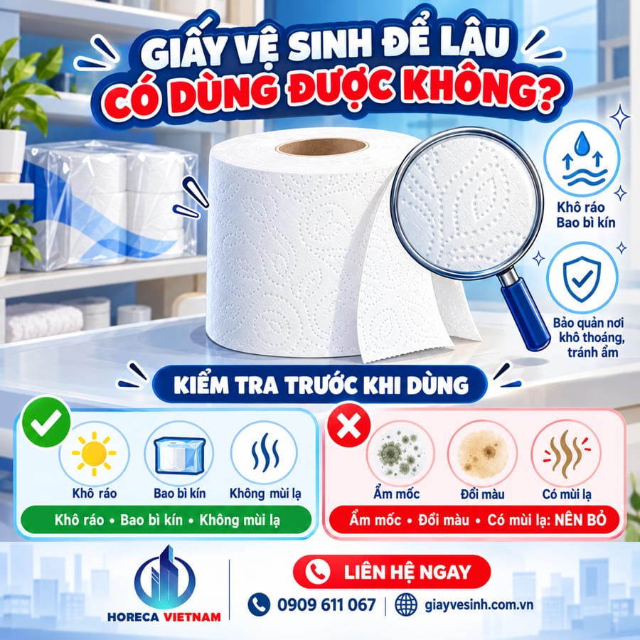 Tìm hiểu giấy vệ sinh để lâu có dùng được không?
