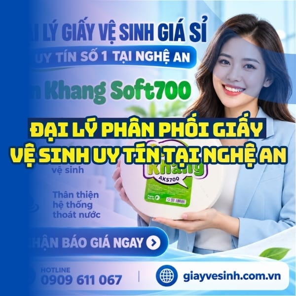 Horeca Việt Nam đại lý giấy vệ sinh Nghệ An giá sỉ tận xưởng giao hàng tận nơi