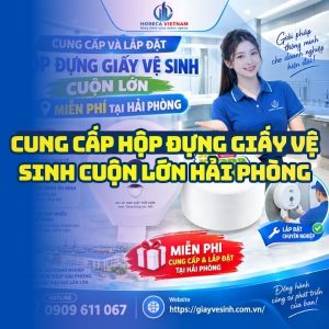 Horeca Việt Nam nhà cung cấp hộp đựng giấy vệ sinh cuộn lớn hải phòng cao cấp lắp đặt tận nơi