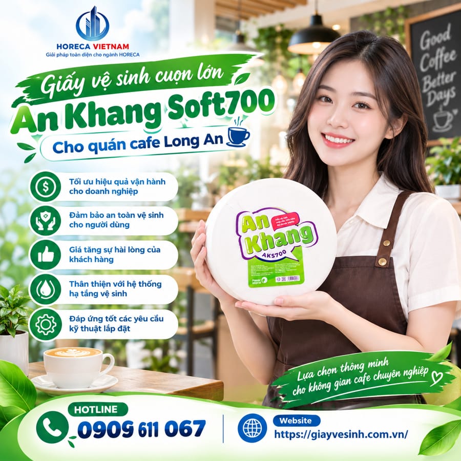 Mua giấy vệ sinh cho quán cafe Long An uy tín giá tốt tại Horeca Việt Nam