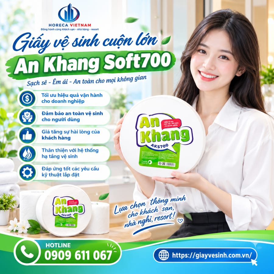 Mua sỉ giấy vệ sinh khách sạn Tân An an toàn cho mọi không gian tại Horeca Việt Nam
