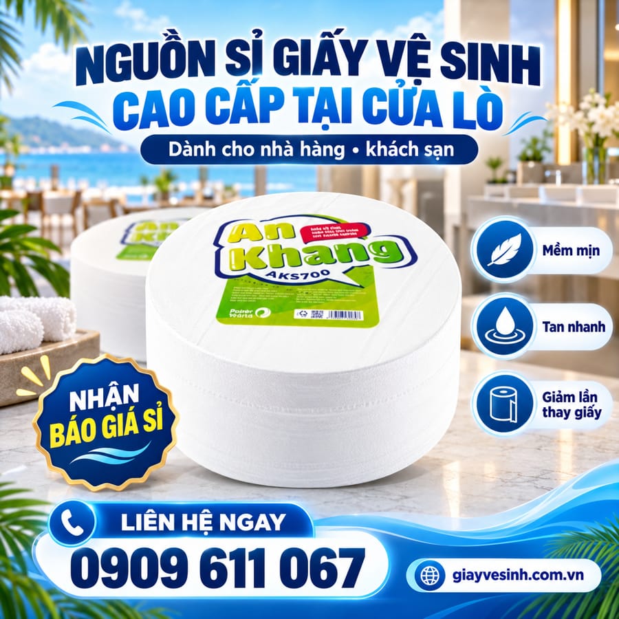 Nguồn sỉ giấy vệ sinh nhà hàng Cửa Lò uy tín