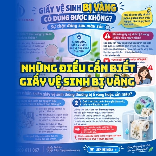 Những điều cần biết về giấy vệ sinh bị vàng có dùng được không?