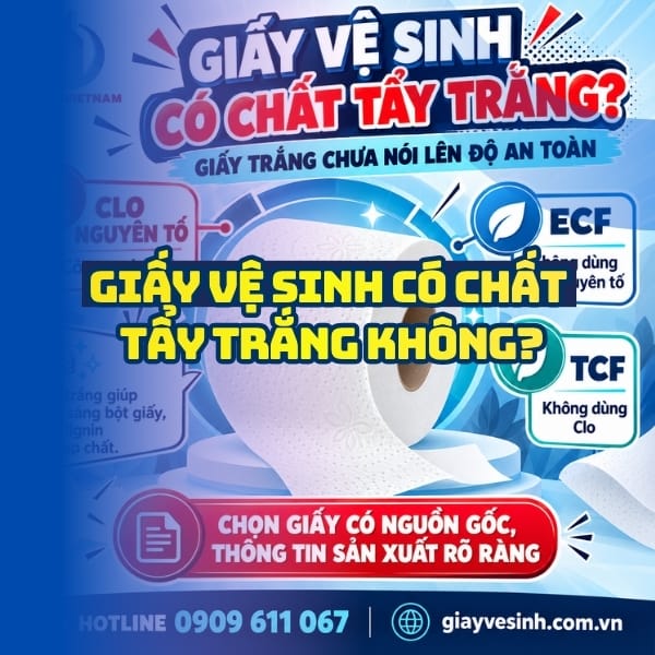 Những điều cần biết về giấy vệ sinh có chất tẩy trắng không tại Horeca Việt Nam.