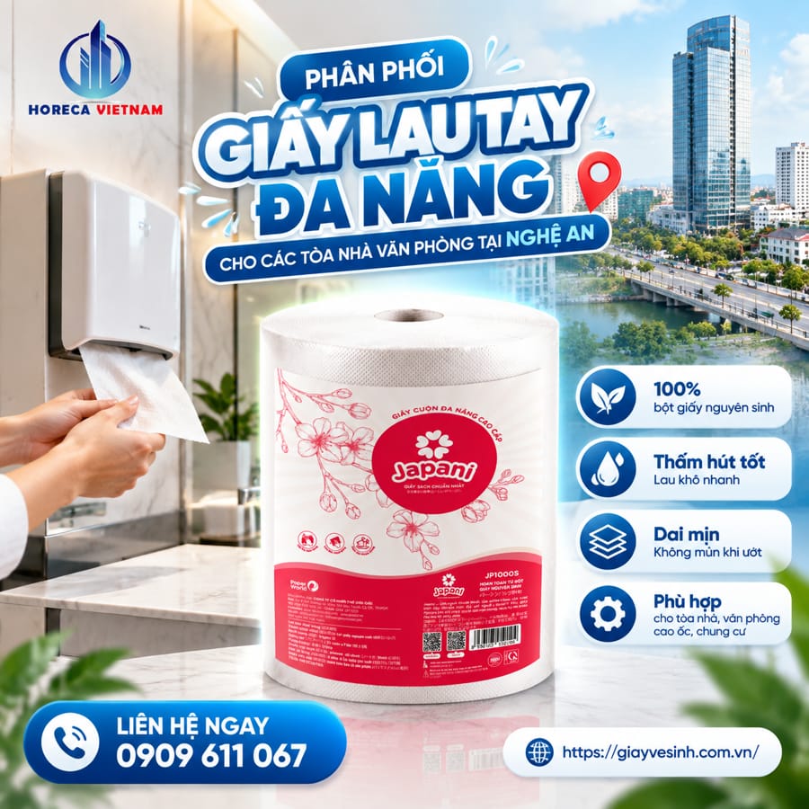 Horeca Việt Nam sẽ định hình lại hoàn toàn cách bạn tối ưu hóa hệ thống nhà vệ sinh thông qua giải pháp giấy lau tay nhà vệ sinh tòa nhà tiêu chuẩn quốc tế.
