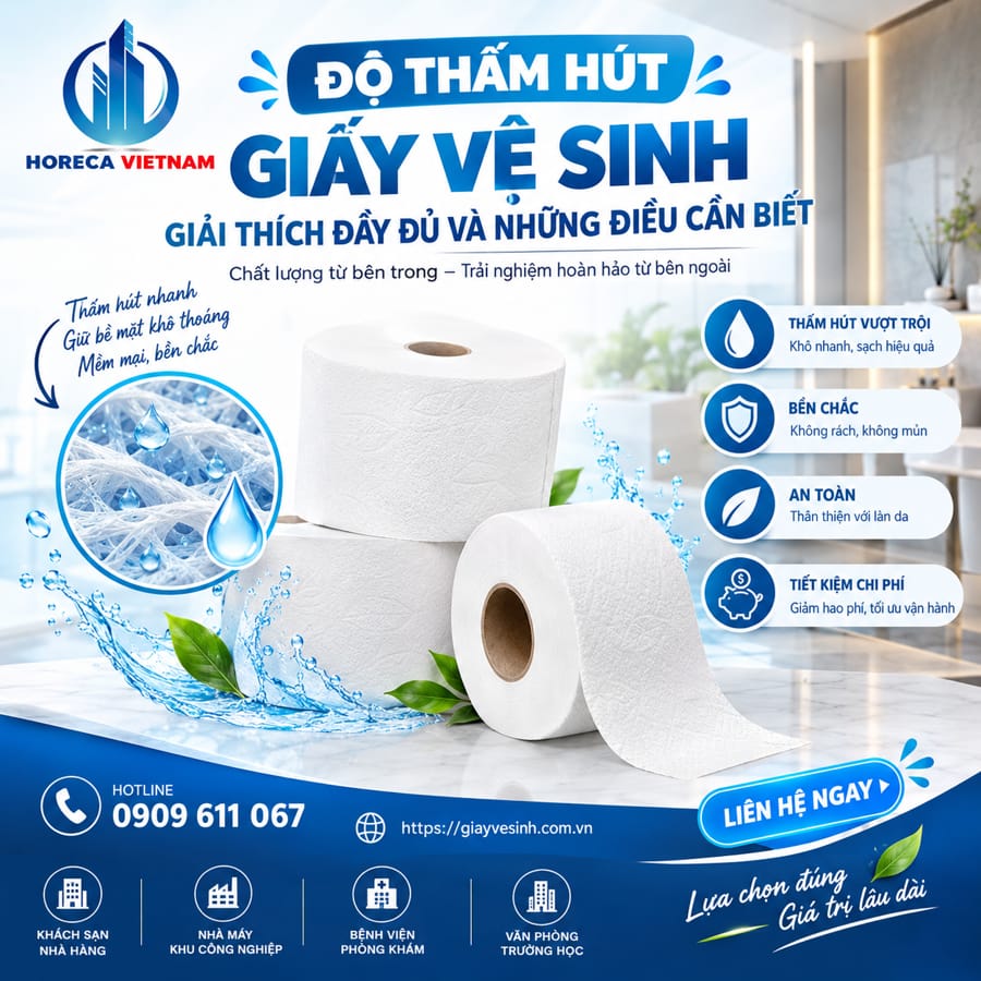 Tìm hiểu độ thấm hút giấy vệ sinh