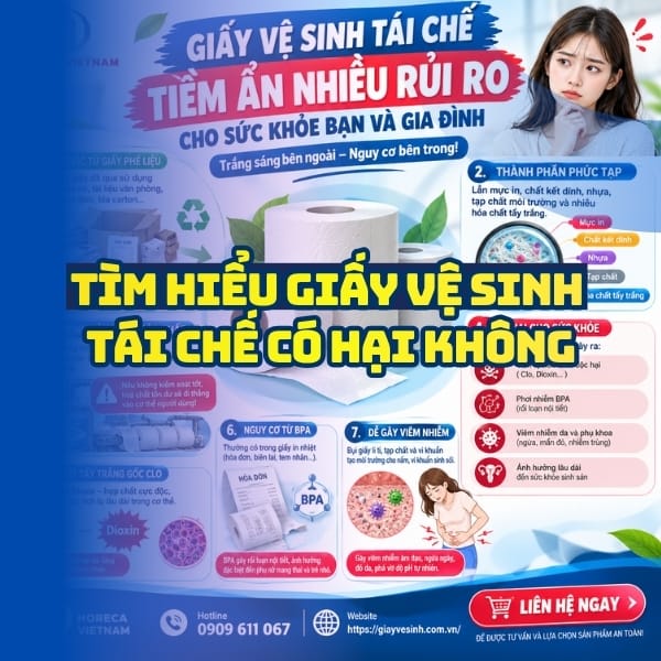 Tìm hiểu giấy vệ sinh tái chế có hại không tại Horeca Việt Nam
