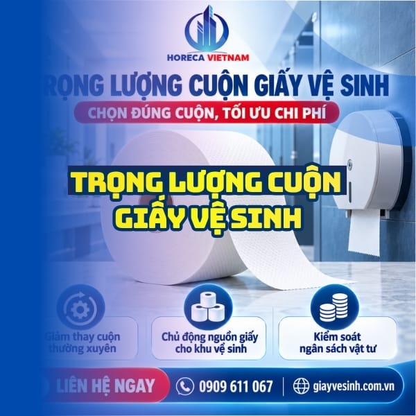 Tìm hiểu trọng lượng cuộn giấy vệ sinh tại Horeca Việt Nam