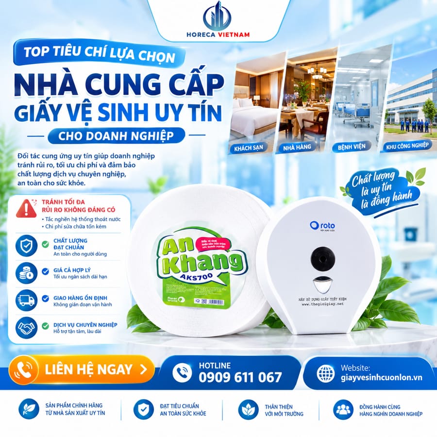 Horeca Việt Nam nhà cung cấp giấy vệ sinh uy tín