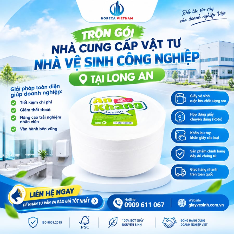 Nhà cung cấp vật tư nhà vệ sinh KCN trọn gói, chuyên nghiệp không chỉ đơn thuần là hoạt động mua sắm, mà là một chiến lược quản trị rủi ro và tối ưu hóa chi phí vận hành đỉnh cao.