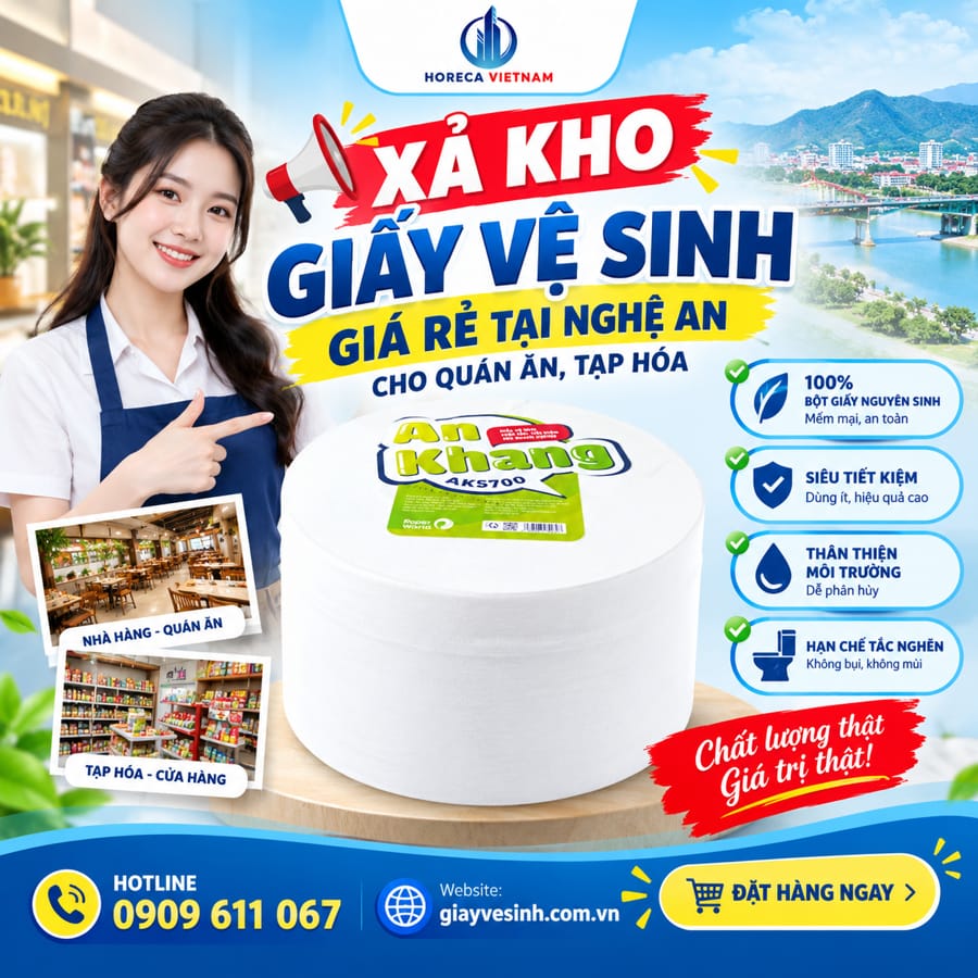 Xả kho giấy vệ sinh giá rẻ nghệ an cho quán tạp hóa